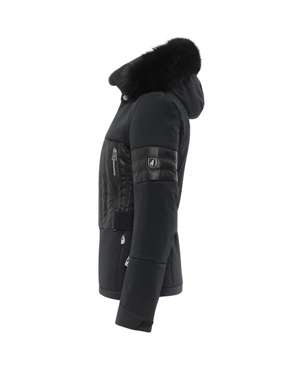 Veste de Ski Femme Aggi cuir & Fourrure