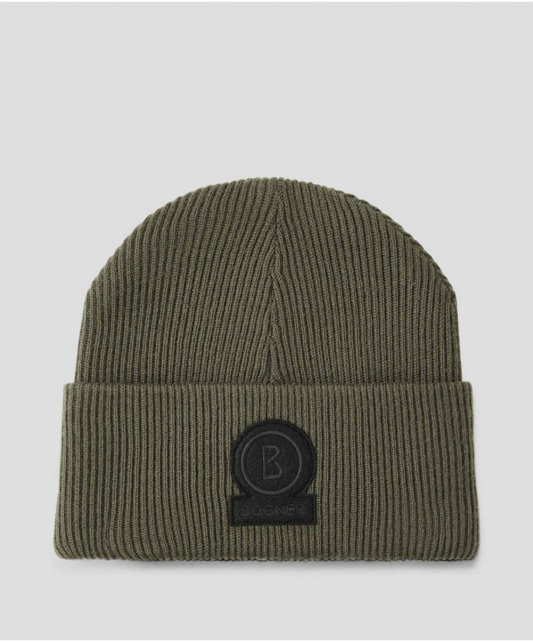 Vuarnet - V on Ski Beanie in Merinos Wool - Black / U