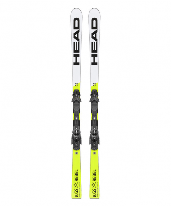 ski shop Paris : Head WCR e.GS Rebel Team Racing skis + FF 11 Race bindings  Gender:Junior Couleur:White 