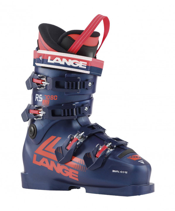 ski shop Paris : Lange RS 70 SC Racing ski boots  Gender:Junior Couleur:Navy blue 