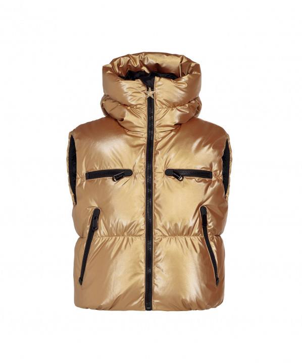 ski shop Paris : Goldbergh SHINE bodywarmer women's vest  Gender:Women Couleur:Gold 