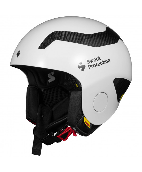 ski shop Paris : Sweet Protection Volata Carbon 2Vi Mips ski Helmet  Gender:Unisex Couleur:White