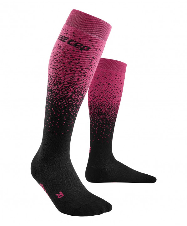 Uyn Uyn Woman Ski One Merino Socks Anthracite Pink Chaussettes de