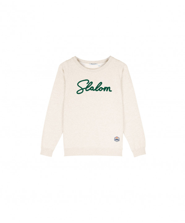 ski shop Paris : French Disorder Slalom Men's sweatshirt  Gender:Men Couleur:White 