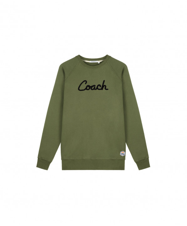 ski shop Paris : French Disorder Coach Men's sweatshirt  Gender:Men Couleur:Khaki 