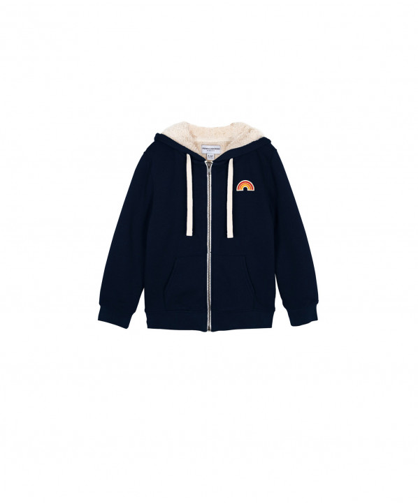 ski shop Paris : French Disorder Sherpa Children's polar fleece Gender:Junior  Couleur:Navy blue 